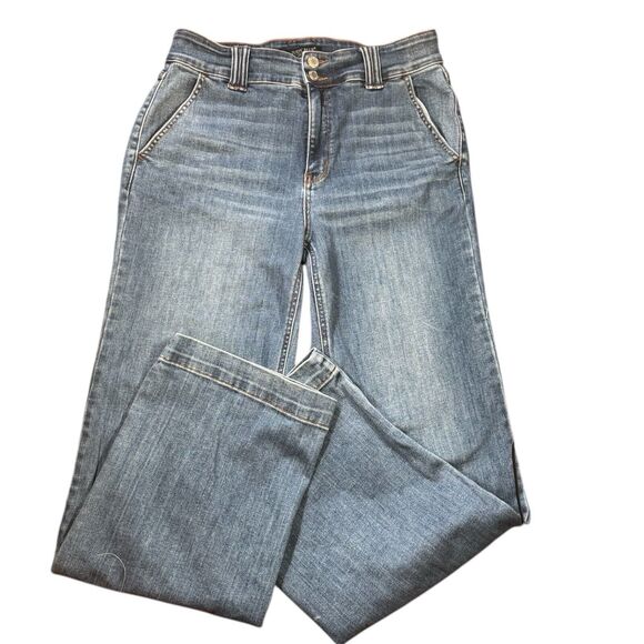 Judy Blue Denim - Judy Blue Womens Jeans Pants High Rise Wide Leg Double Button Size 13/31